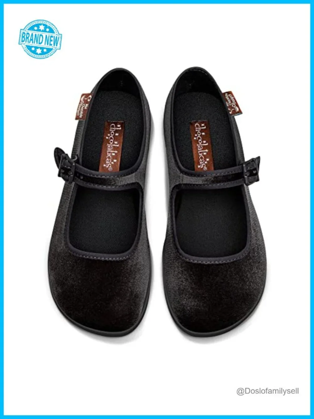 Velvet Mary Jane Statement Flats Cushioned Arch Support Vegan